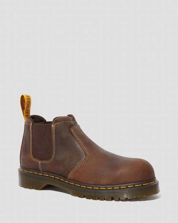 Dr Martens Dámské Pracovní Boty Furness Steel Toe Hnědé, CZ-481579